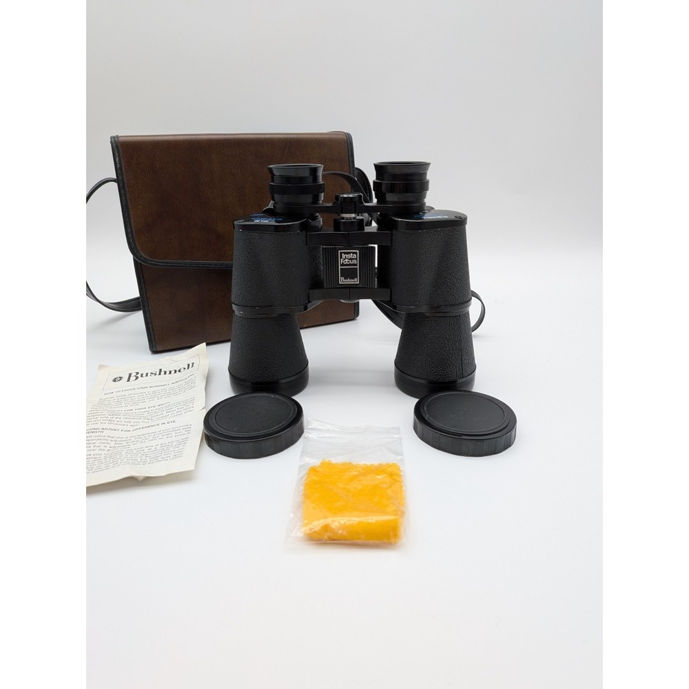 Vintage Bushnell Sportview 10x50 Wide Angle Binoculars Fully Coated w/Case Japan